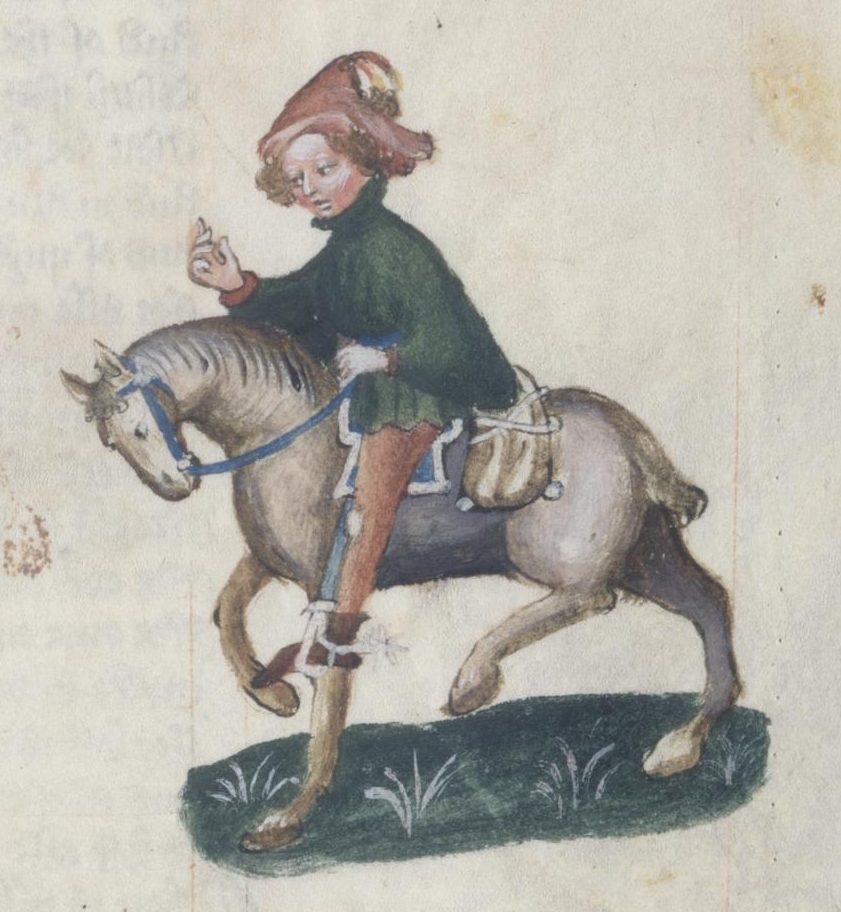 The Canon's Yeoman in the Ellesmere manuscript of Geoffrey Chaucer's Canterbury Tales